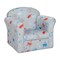 Toddler Upholstered Armchair With Solid Wooden Frame And High-density Sponge Filling